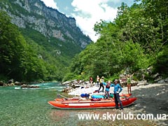 Поход по Черногории, рафтинг по Таре
